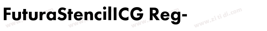 FuturaStencilICG Reg字体转换